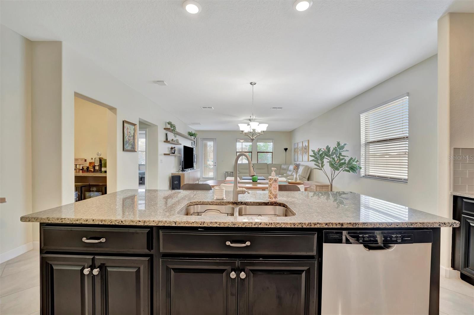 Kitchen to Living Room View