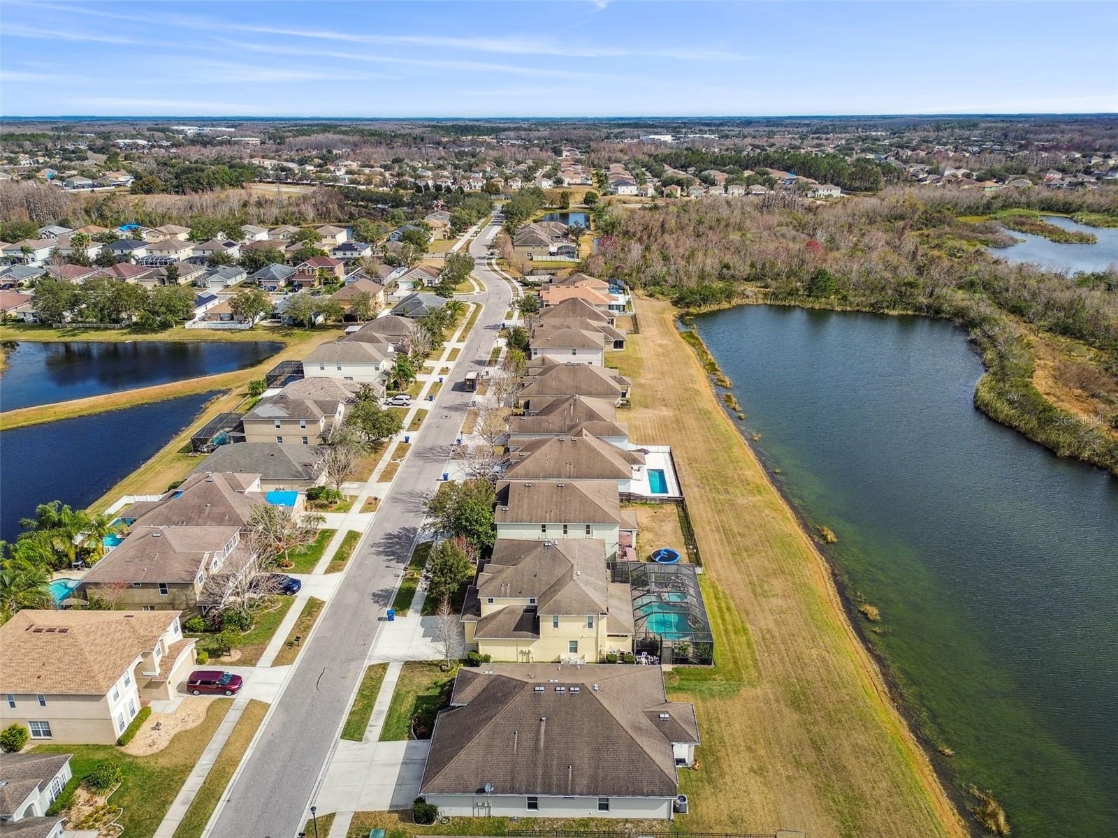 Aerial of street