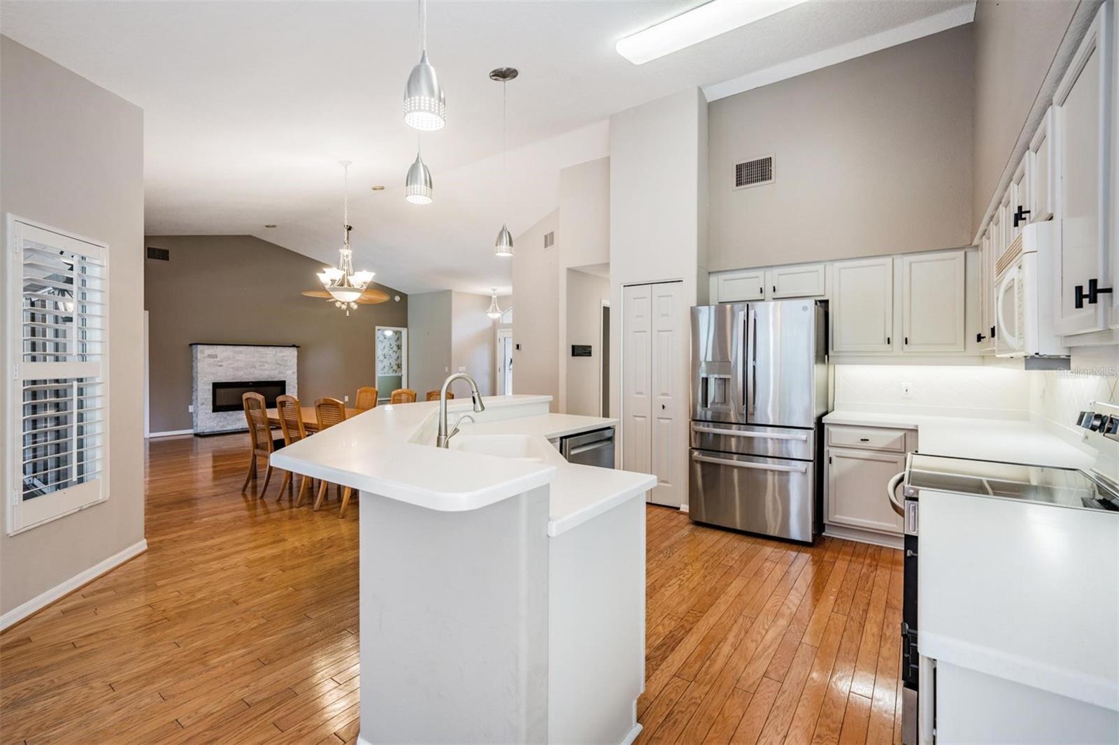 Kitchen views dining/living room