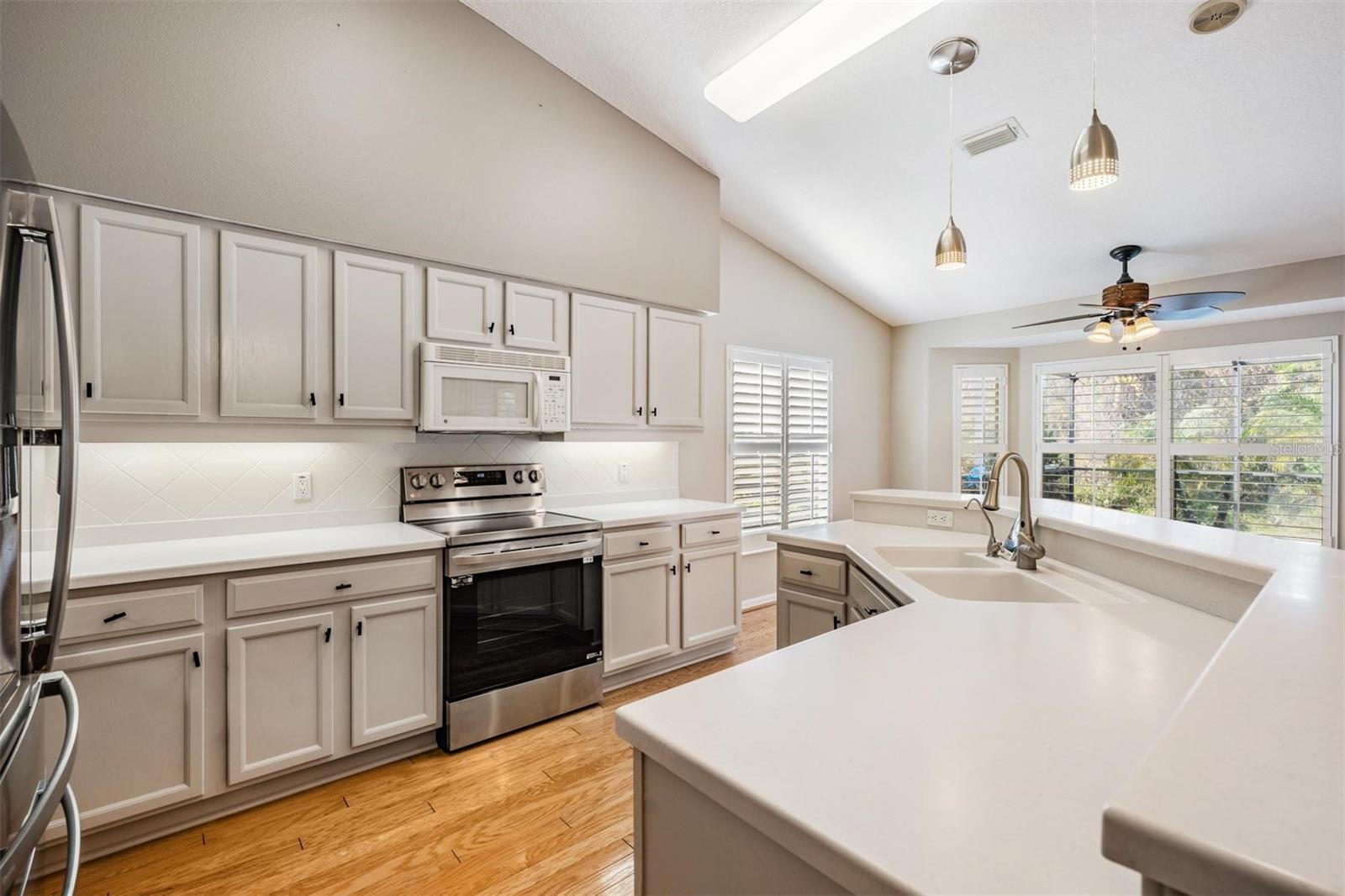 Open and airy kitchen with neutral color palette