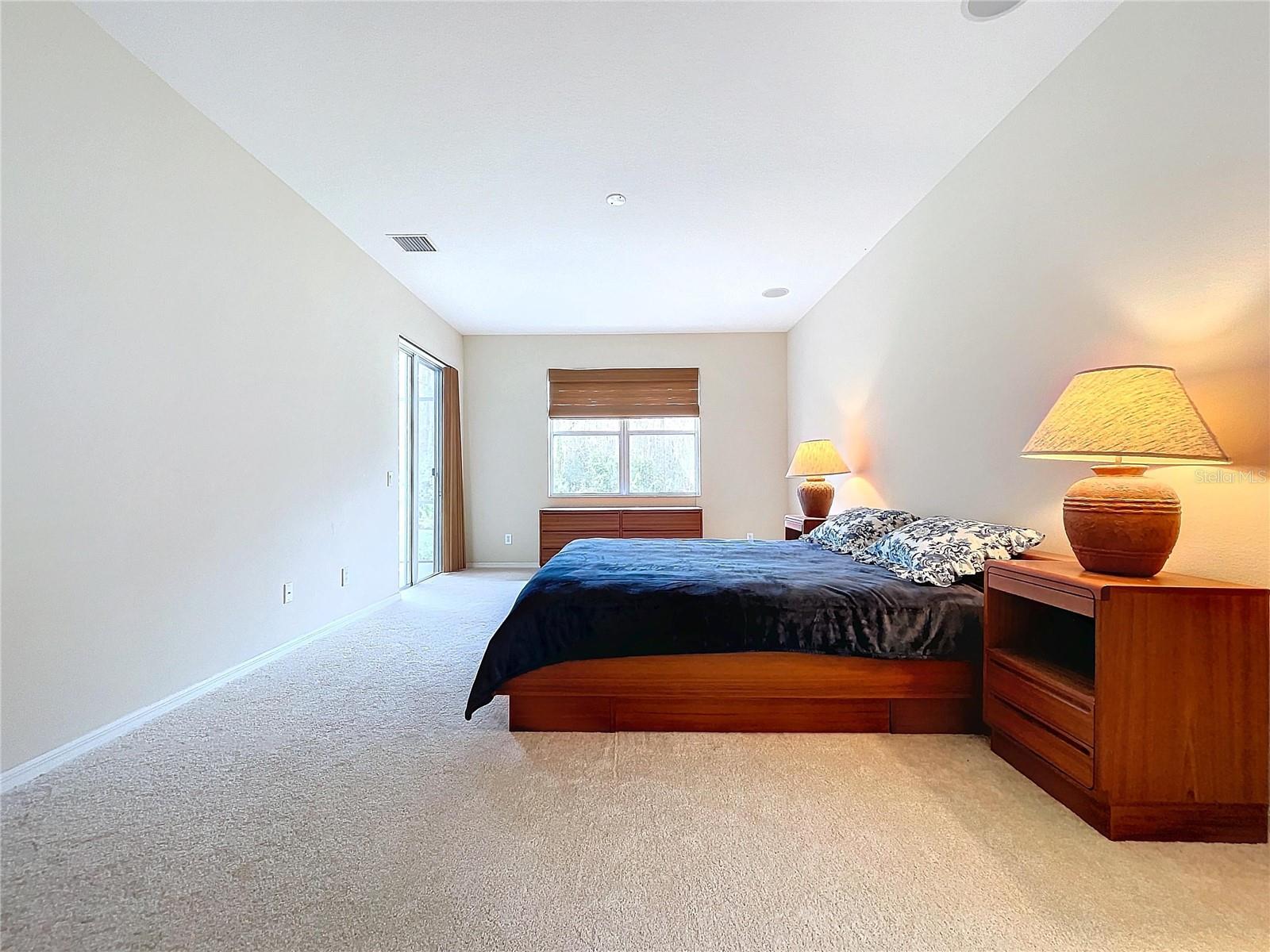 22 foot Bedroom provides space for sitting area