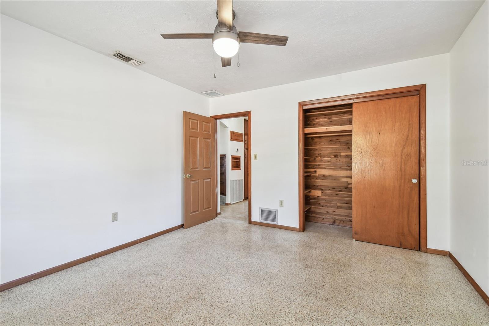 Bedroom 2 - Cedar lined closets