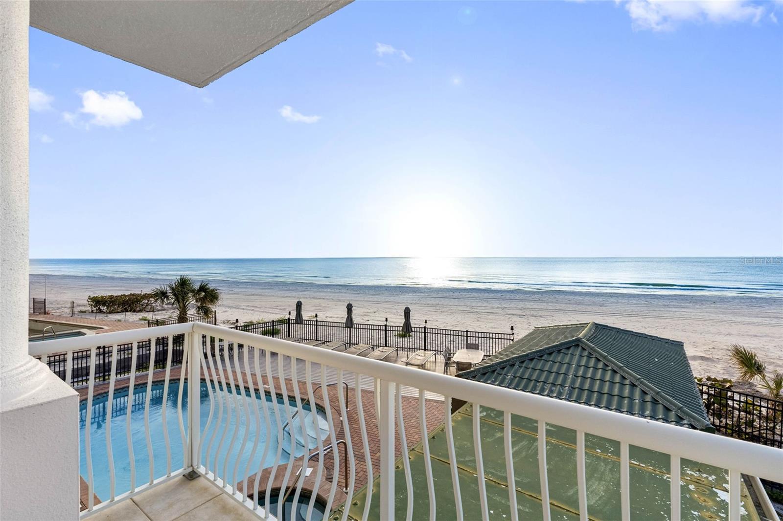 ... Lounging Area on Gulf Front Balcony.