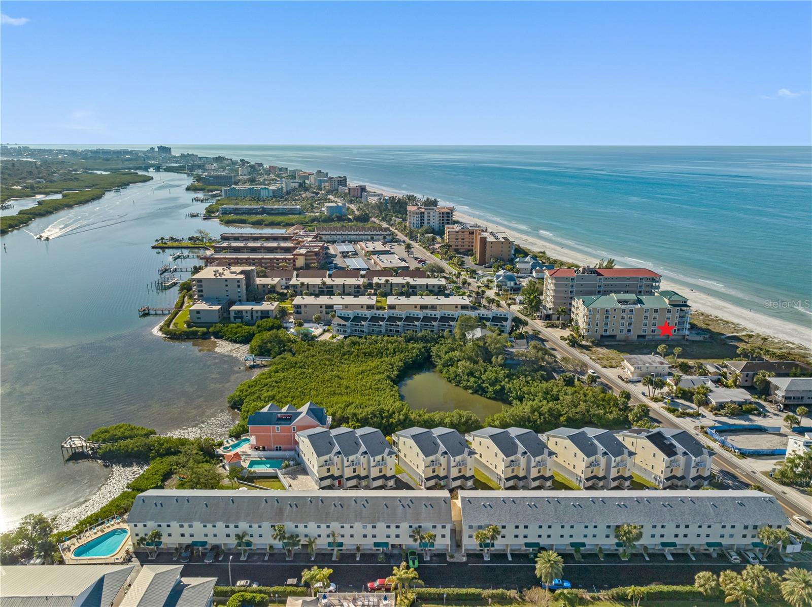 .. Can't  Wait for Mid February. Indian Shores is called the ' Narrows ' due to the fact it's only one block Wide . Very, Very Limited Parking Parking. You will recognize your neighbor when out for a Walk on the beach.