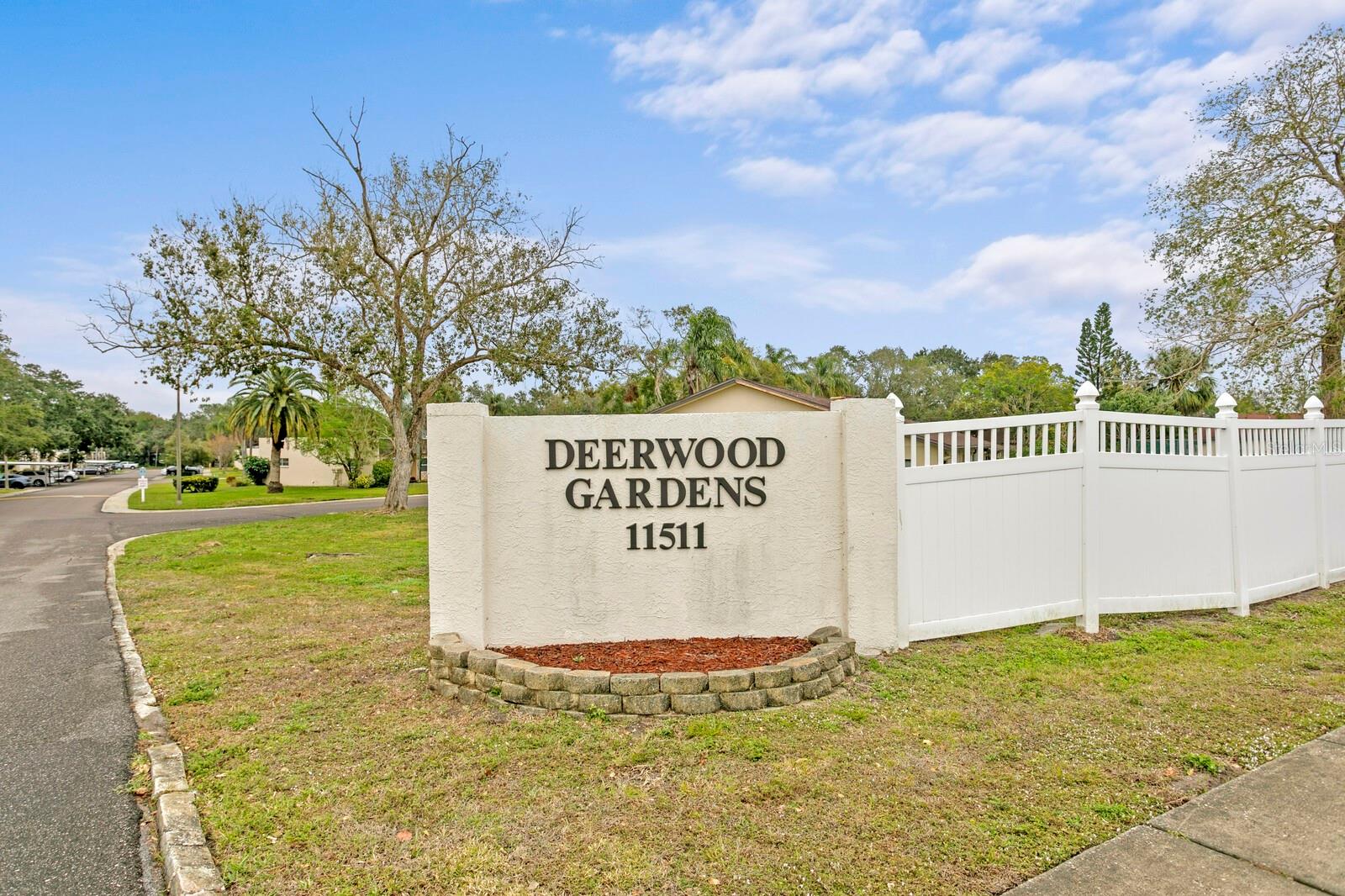 This condo is located in the Deerwood Gardens community in Seminole, FL