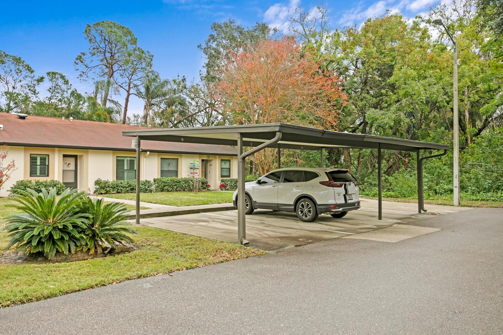 This property includes a covered carport parking space