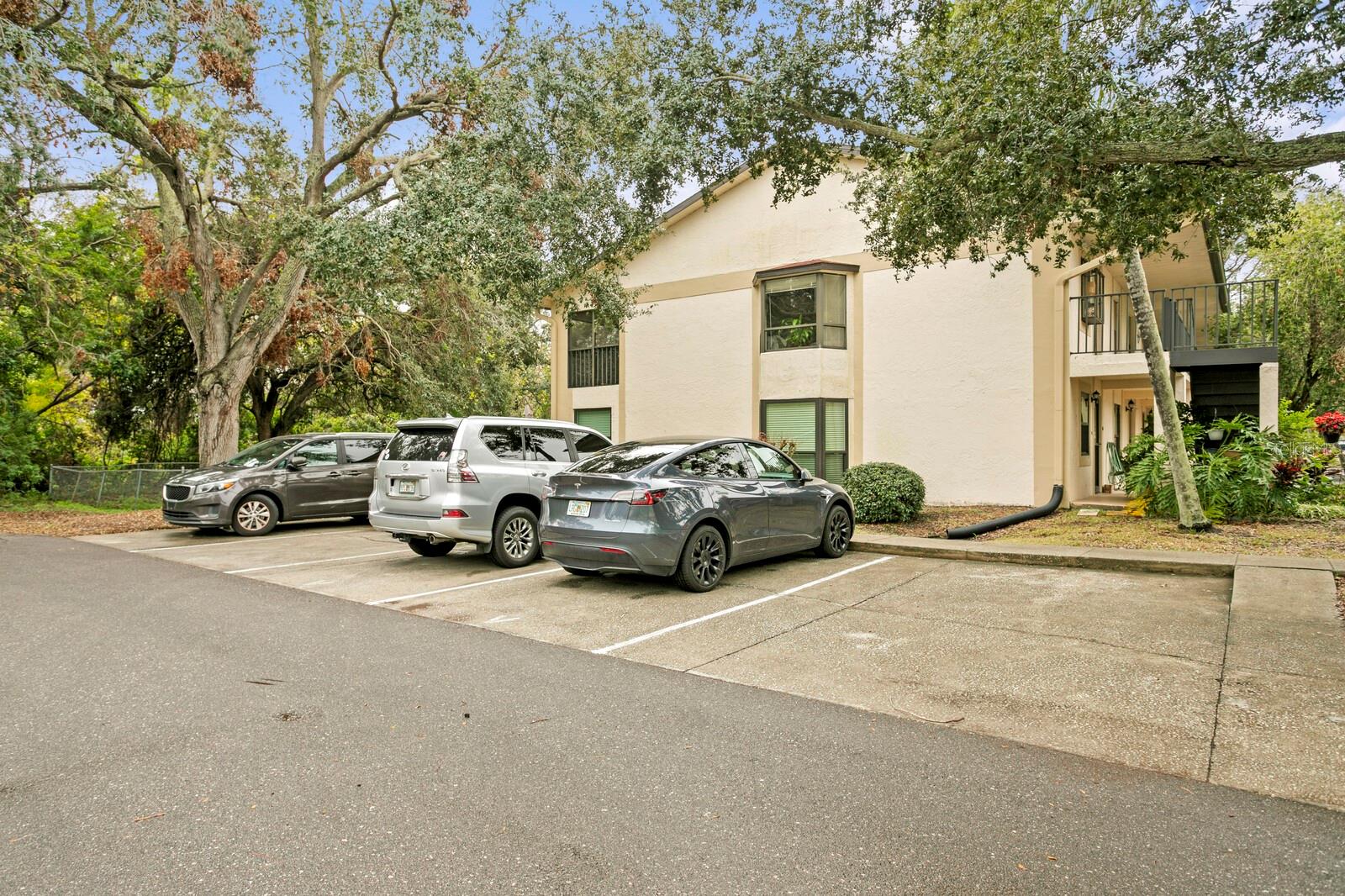 Ample guest parking spaces right across from your unit