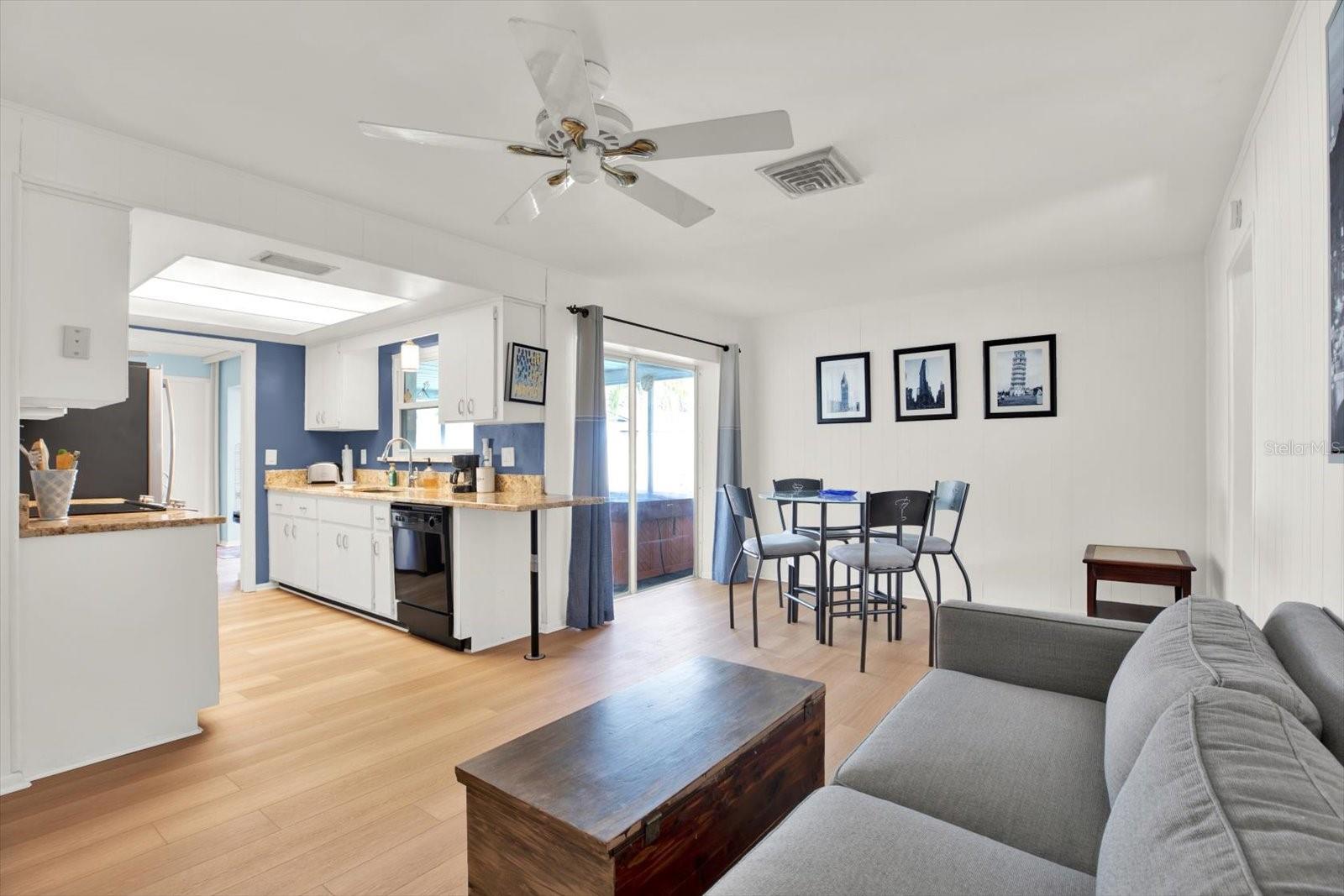 Family Room and Kitchen