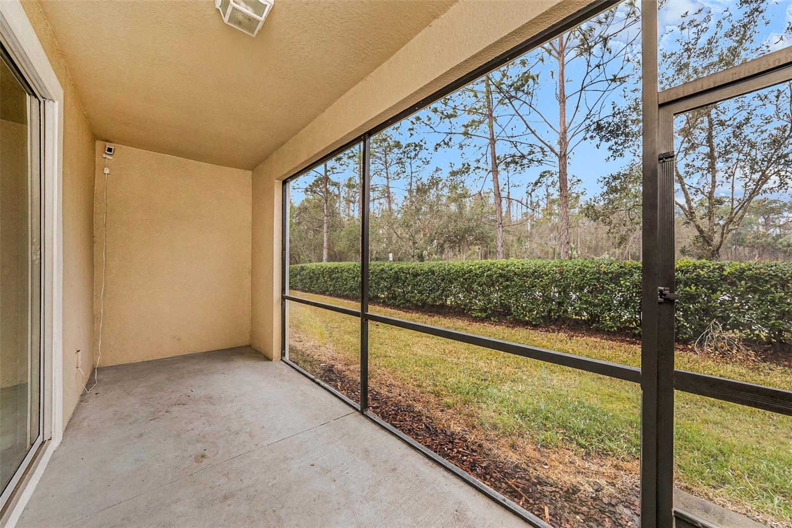 screened lanai back patio.