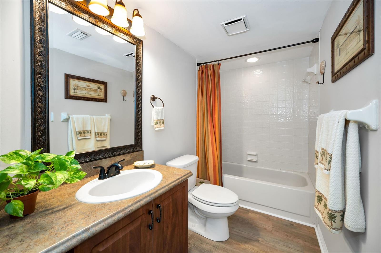 Hall bathroom next to Second Bedroom