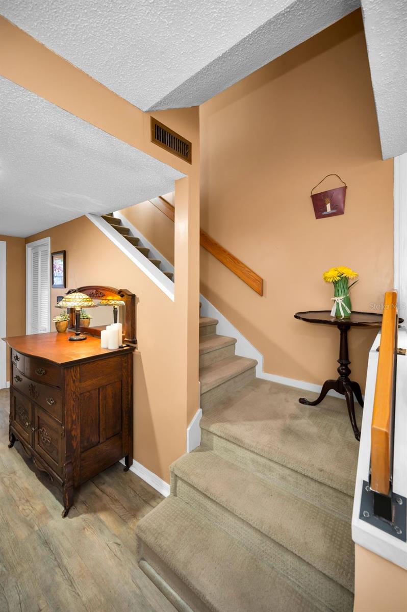 Newer Mohawk Waterproof LVP flooring on first and second floors