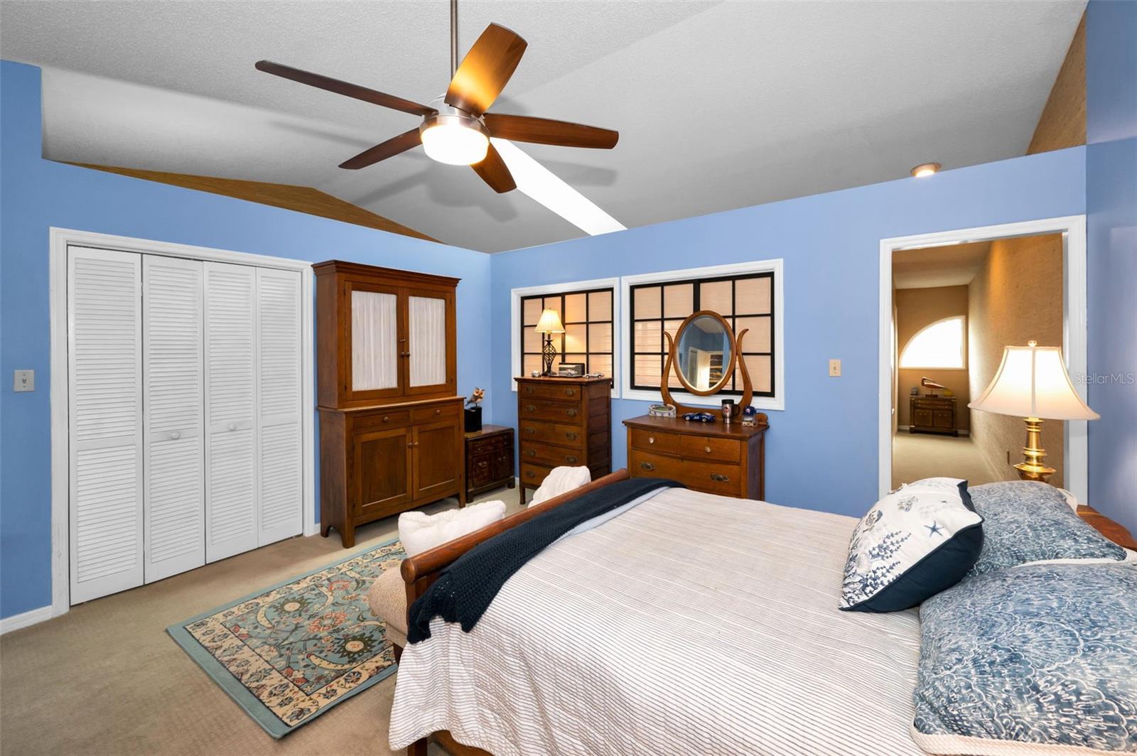 Private Primary Suite on third floor to separate the guests on the second floor bedroom