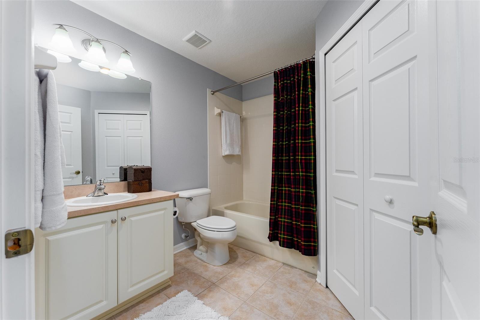 3rd Bath in Apartment with a large walk-in closet