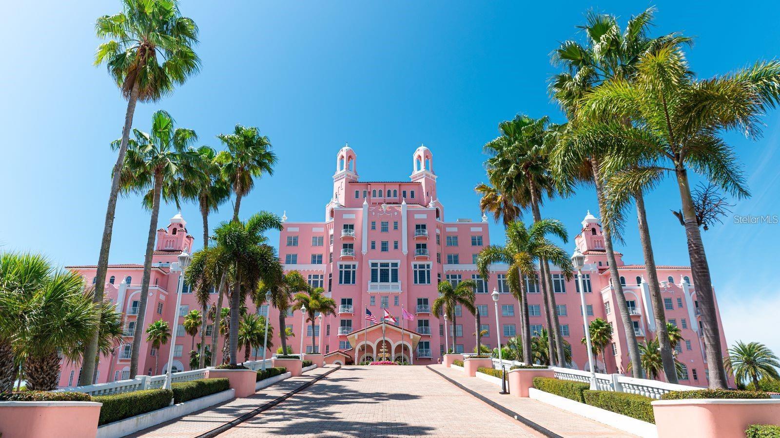 Just steps to the famous Don CeSar Hotel