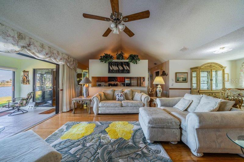 Living room into lanai