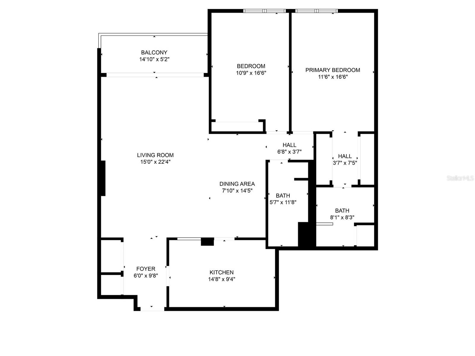 Floor Plan for the unit