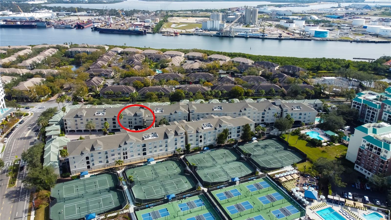 25. Great View of All the Tennis Courts at the Harbour Island Athletic Club!