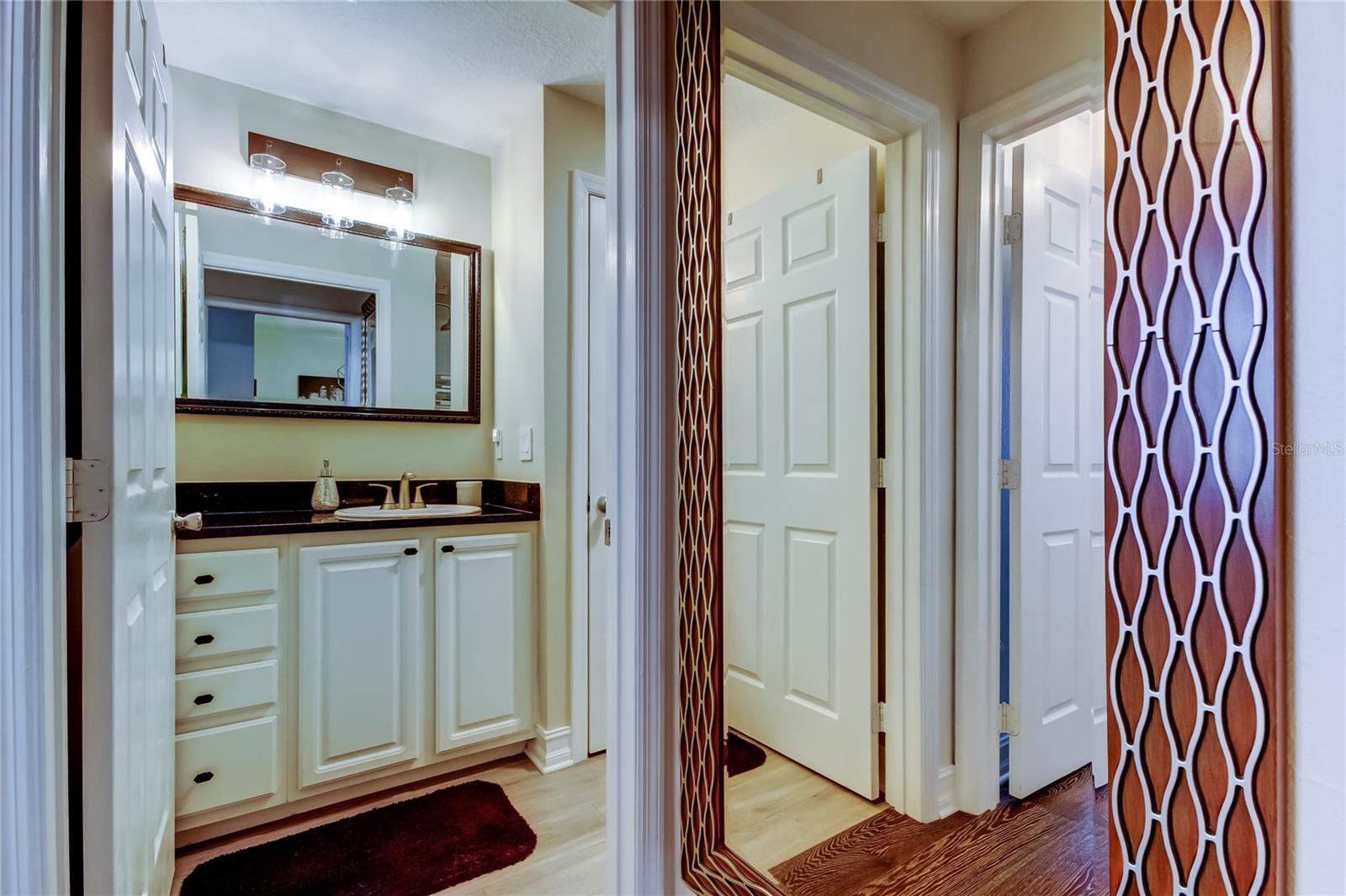 54. Bathroom (4.11' x 9.1') is Spacious.. The Cabinets & Counters Match the Kitchen!