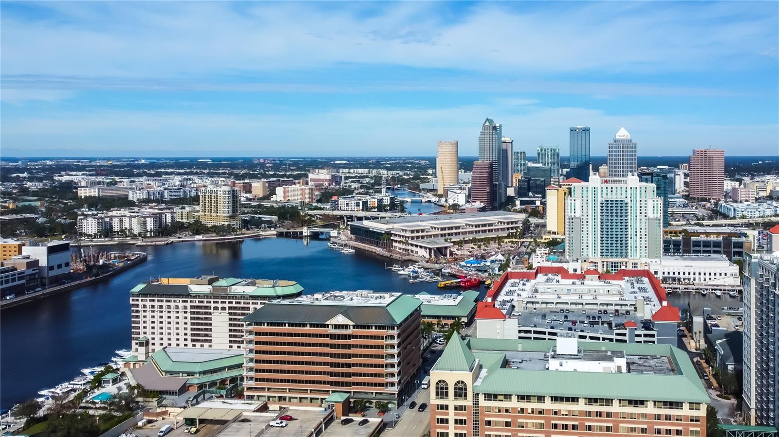 Aerials of City of Tampa, Harbour Island, Davis Island, Canals/Waterways, Port of Tampa, Channelside District, Aquarium, Sparkmans Wharf, Ybor City.. & SO MUCH MORE!