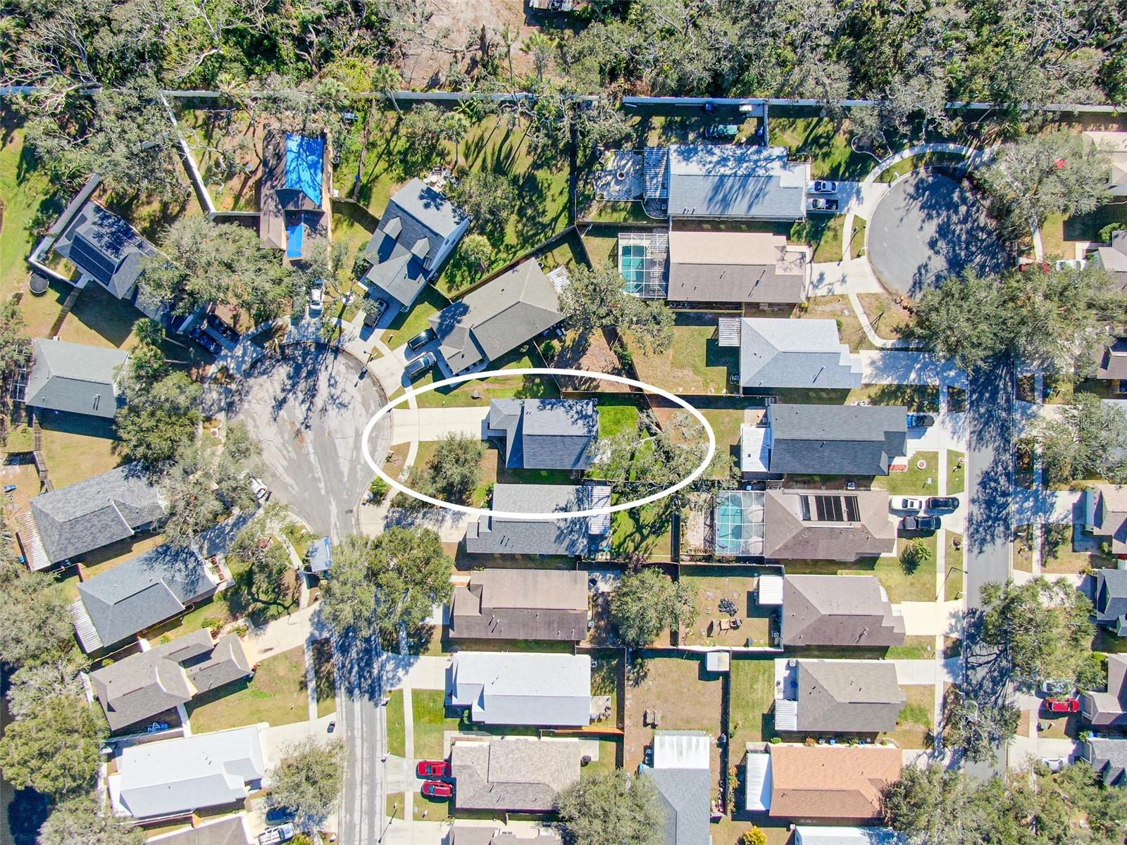 Aerial view of BLOOMINGDALE RIDGE neighborhood with park & playground.  HOA Dues are $37.00/month