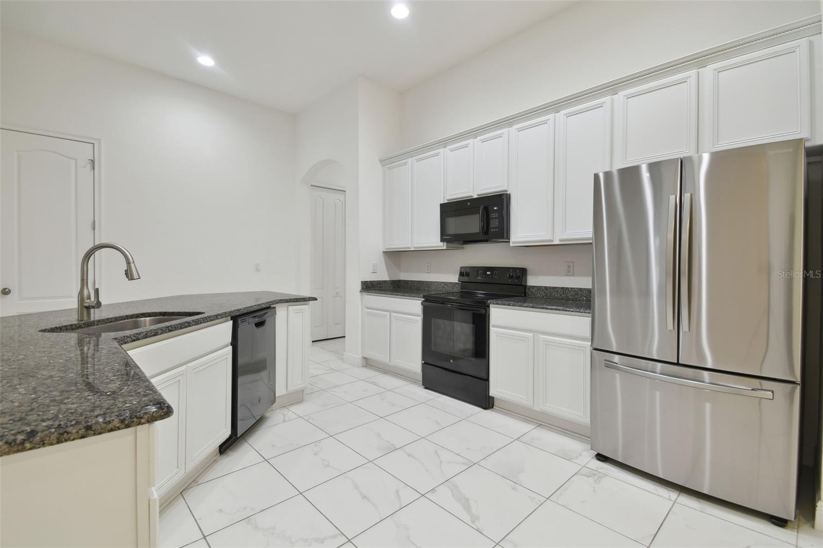 Bright and open kitchen.