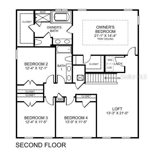 ** Bedroom 4 has one window not two due to home elevation selected**