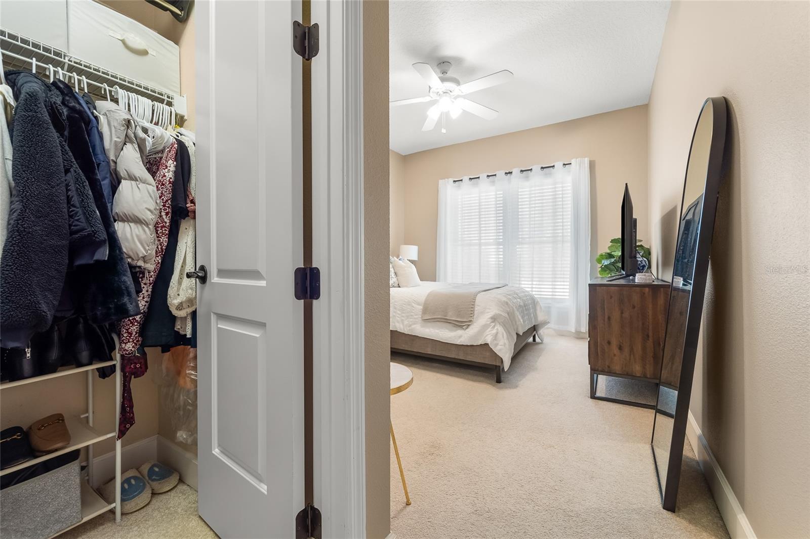 3rd floor guest room with walk-in closet