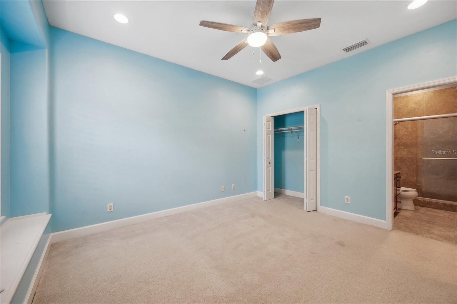 2nd Bedroom with built-in window seat.