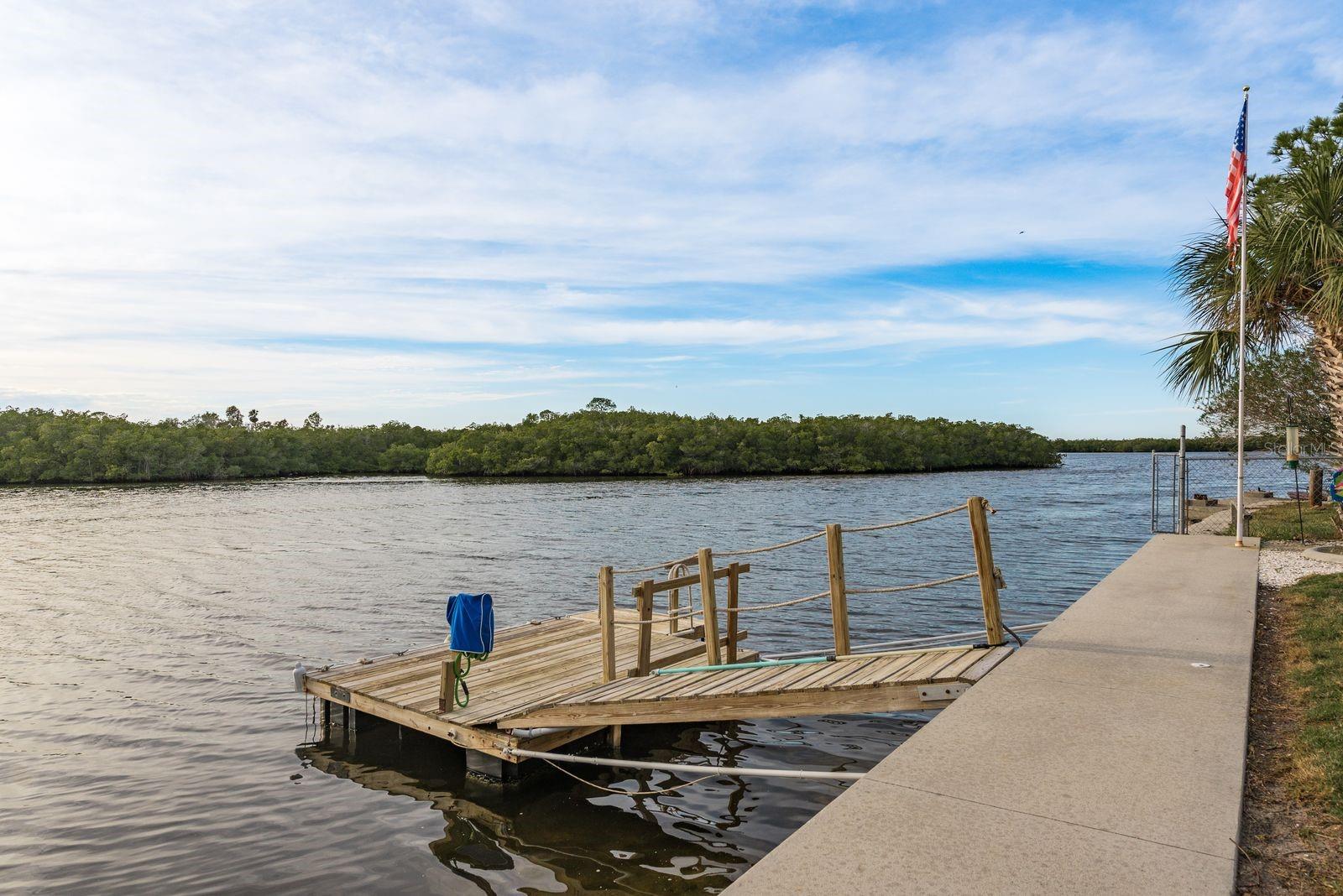 The floating dock is all yours and consider adding a boat lift!