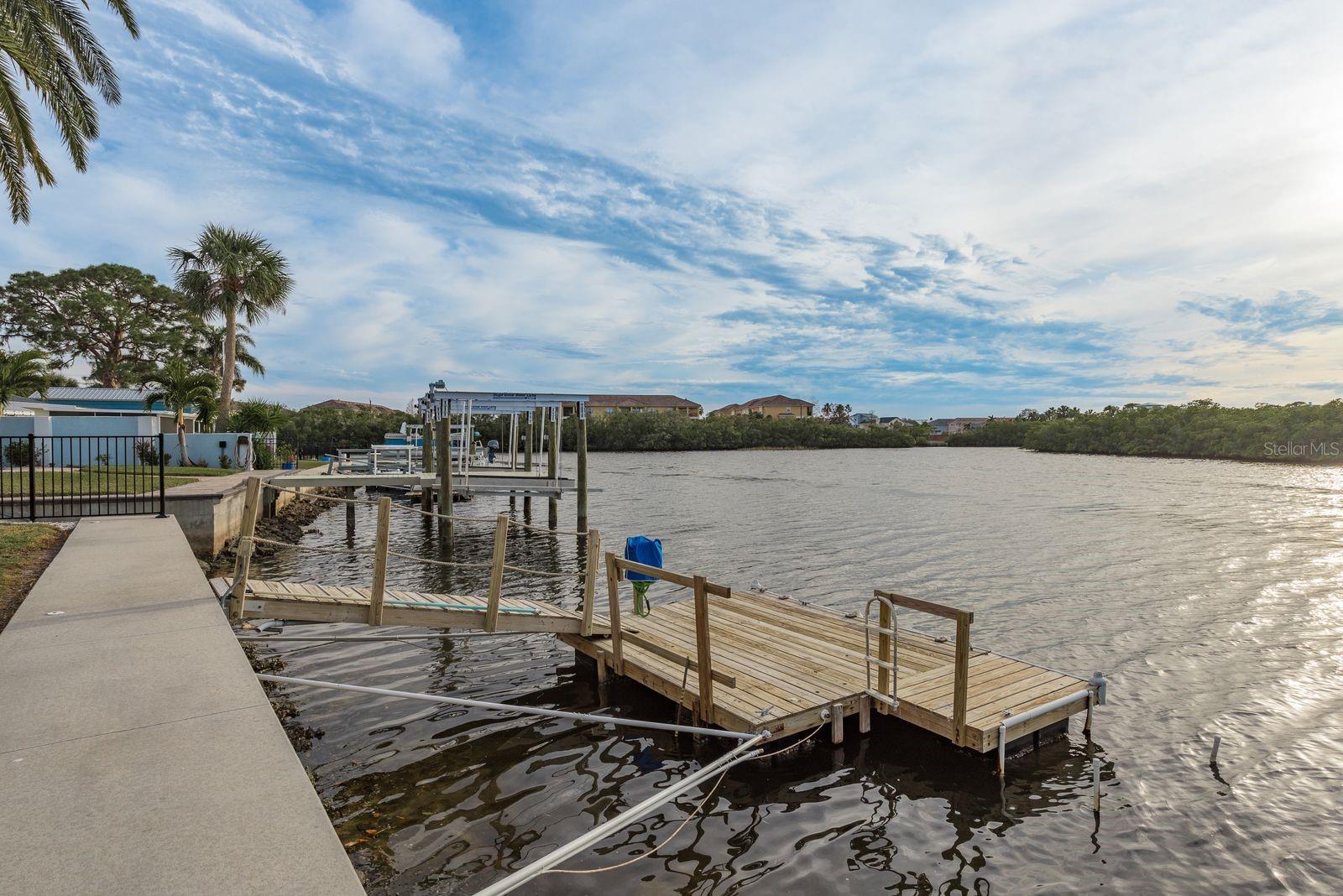 Launch your kayak or tie up your jet skis