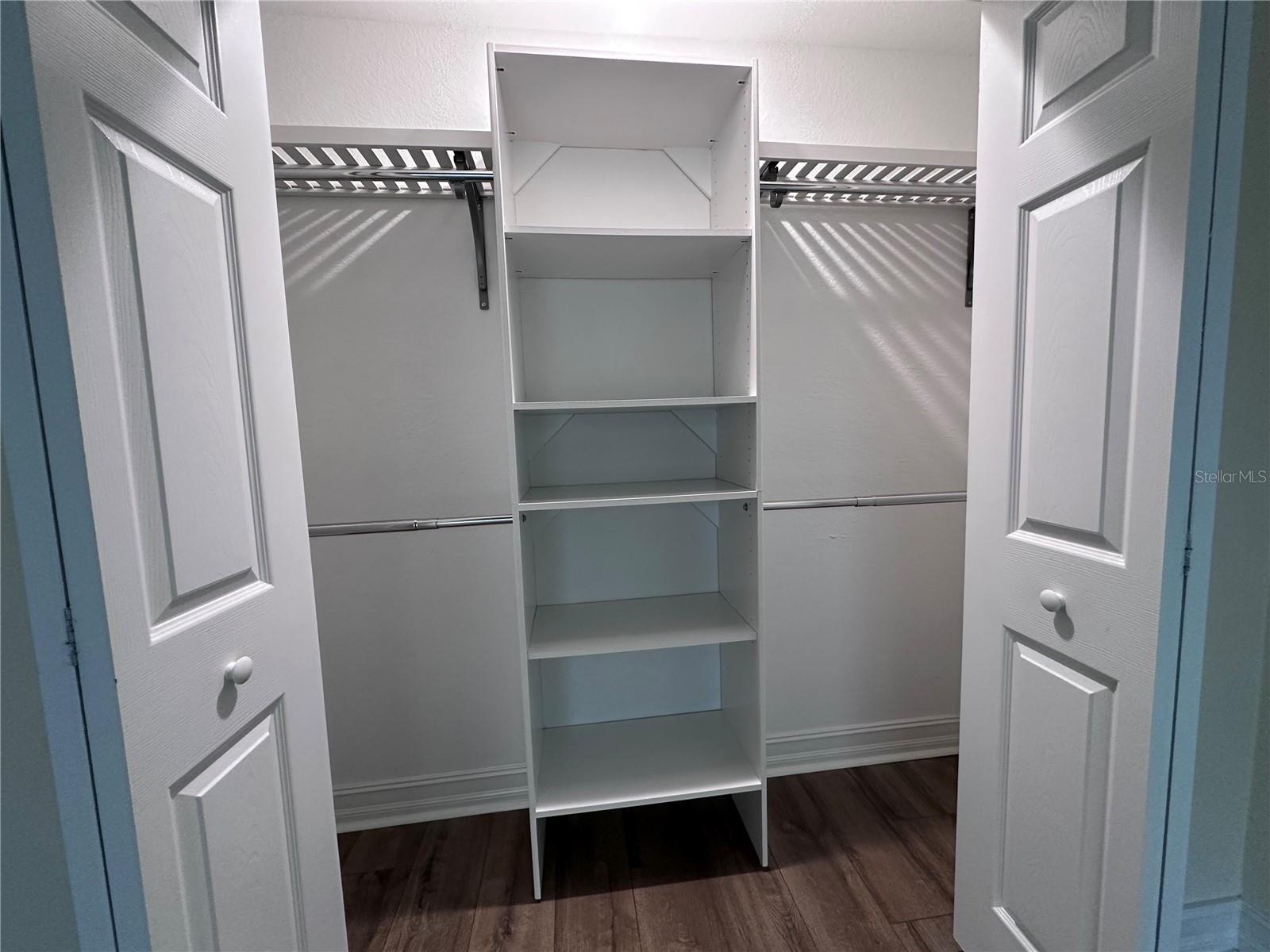 Primary closet