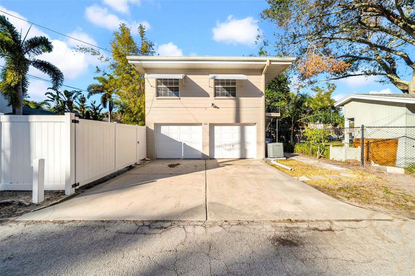 2 Car Garage with 1/2 bath