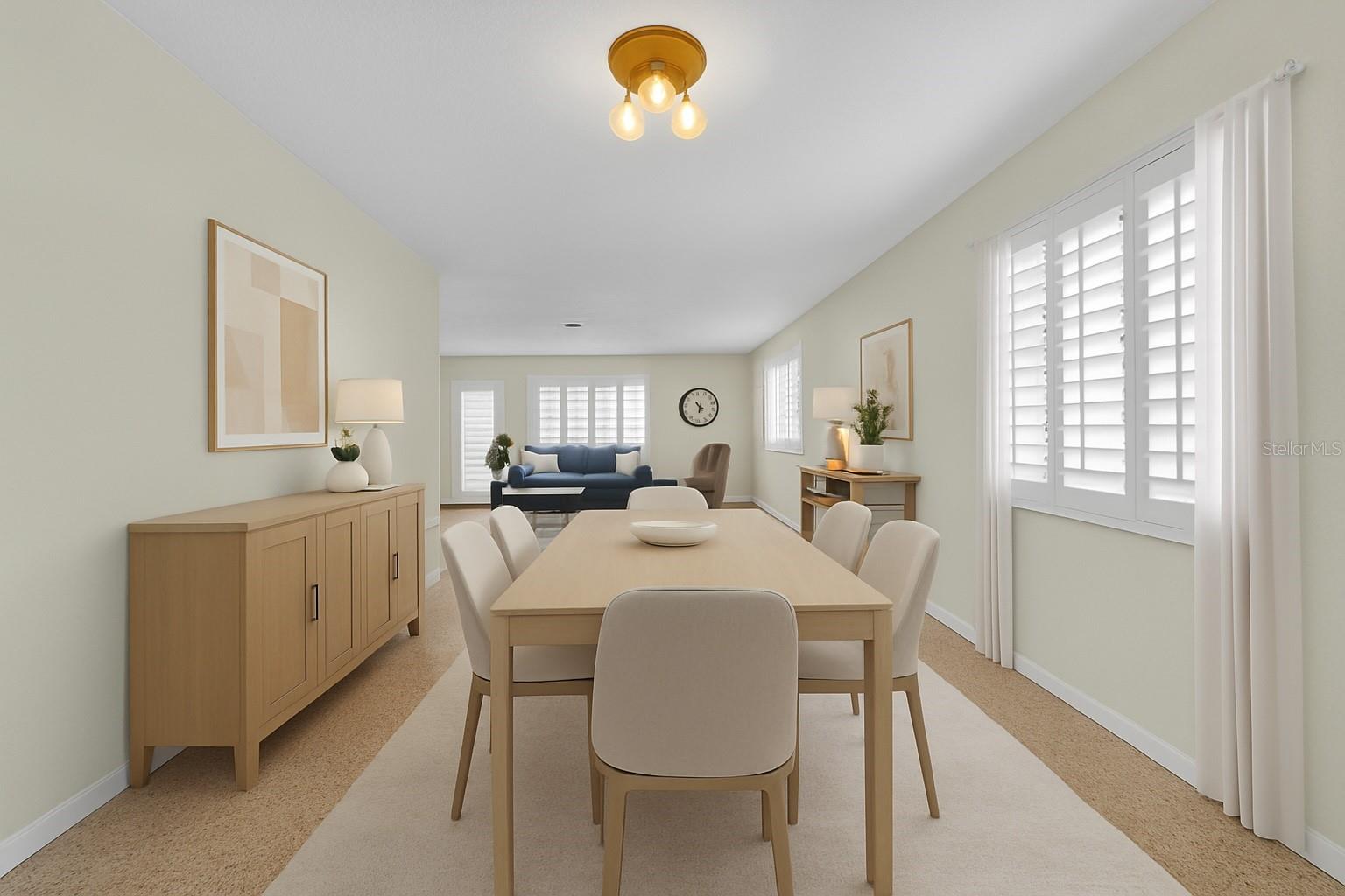 Virutally Staged - Dining Room