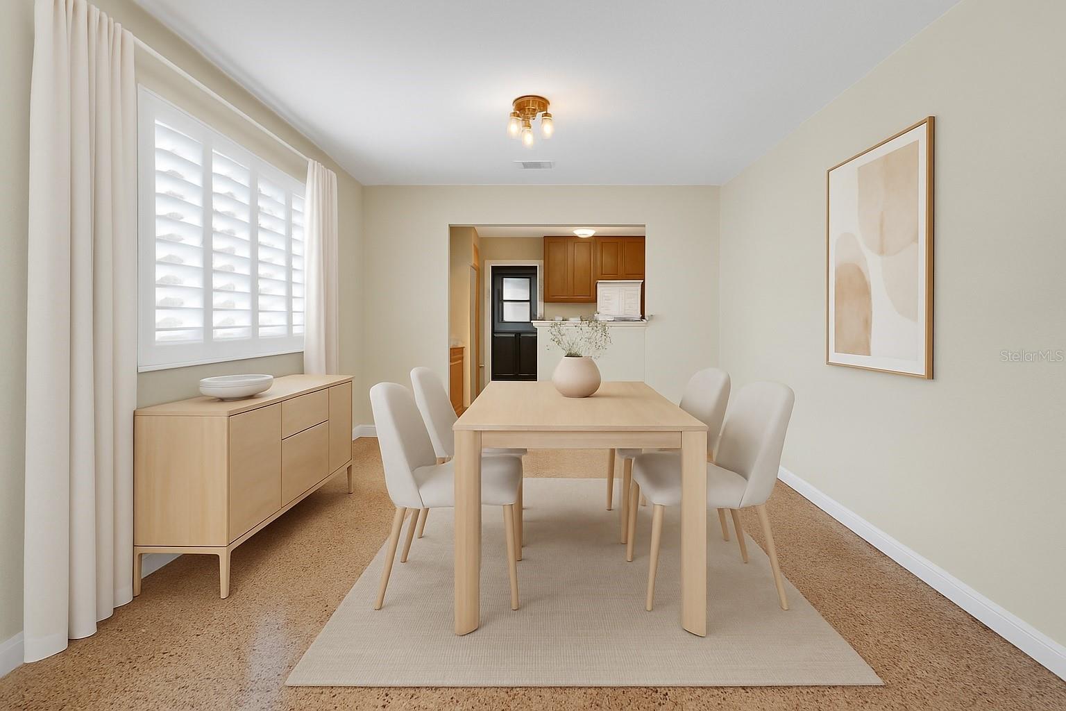Virutally Staged - Dining Room