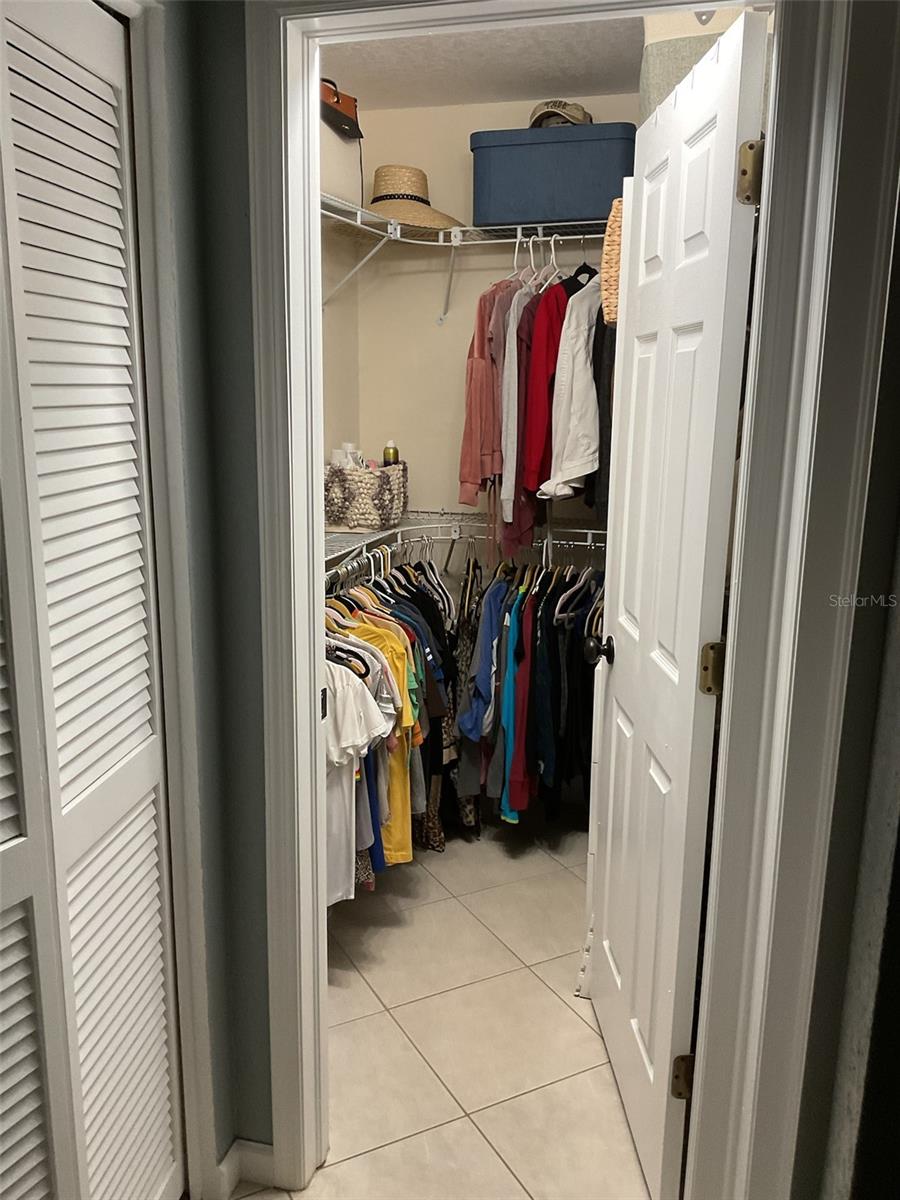 Walk in closet in Primary Bedroom