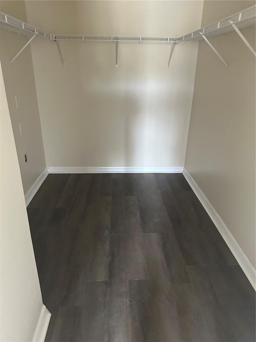 Master Closet. Spacious with LVP Flooring