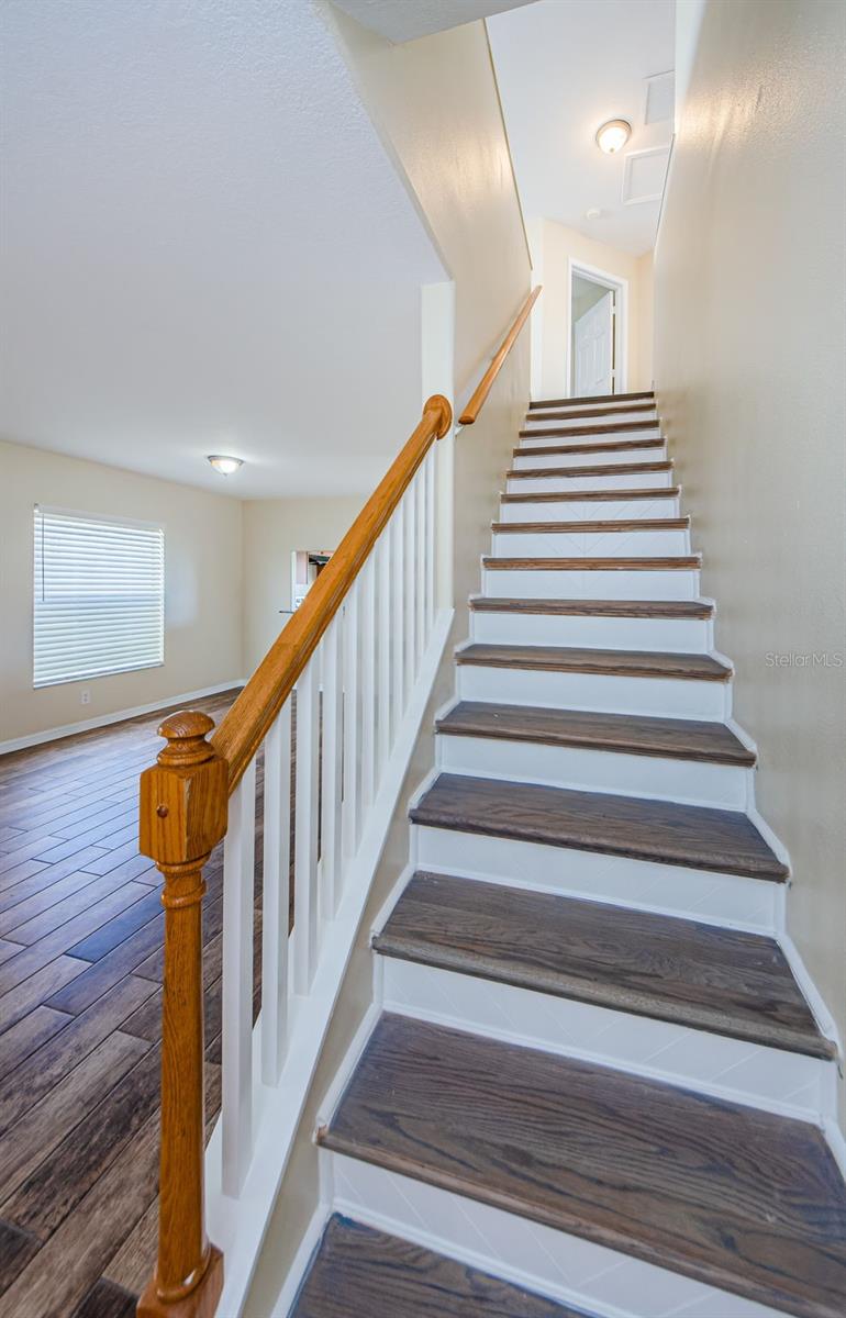 Stairs to upper level