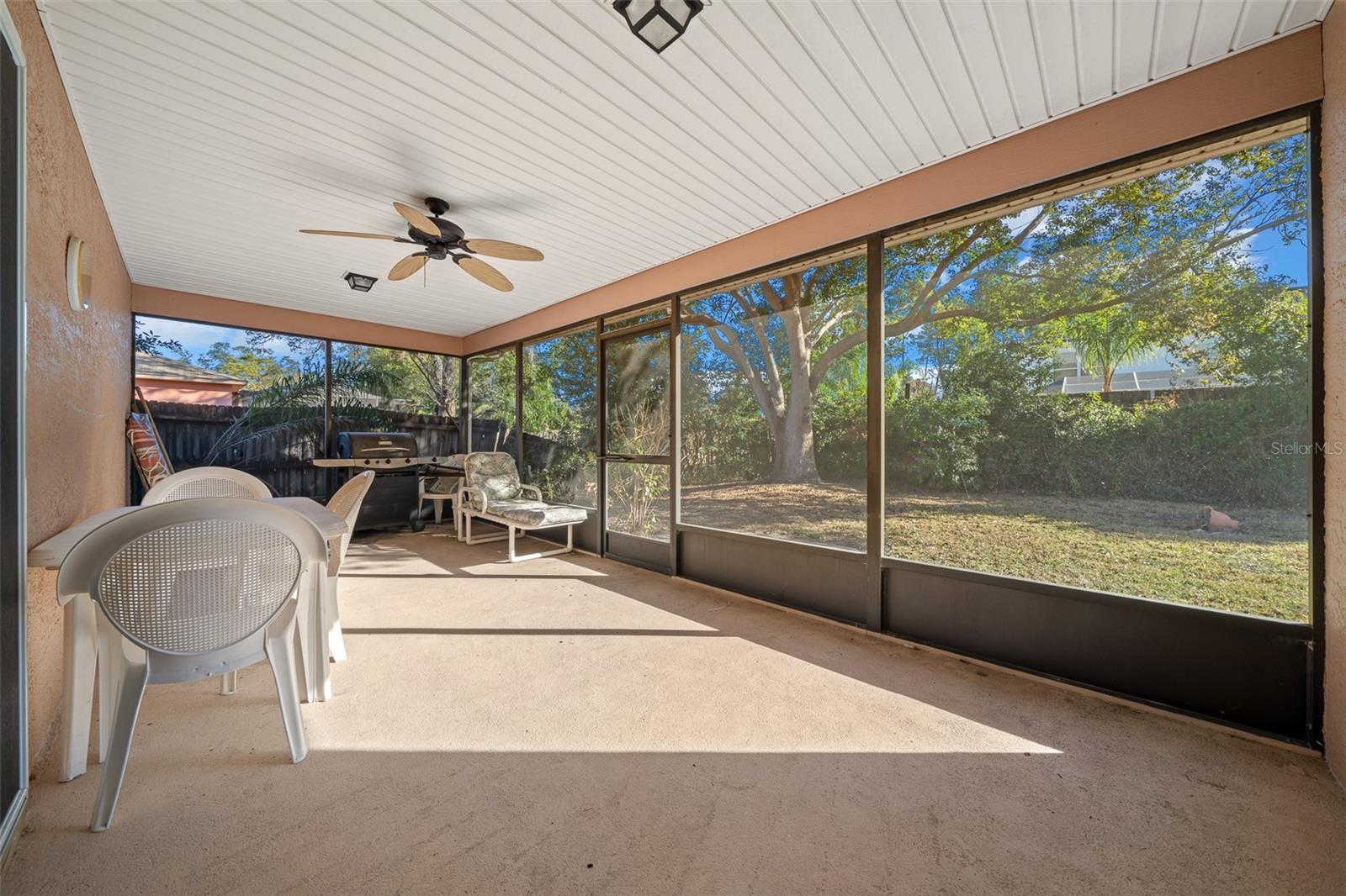 huge covered lanai