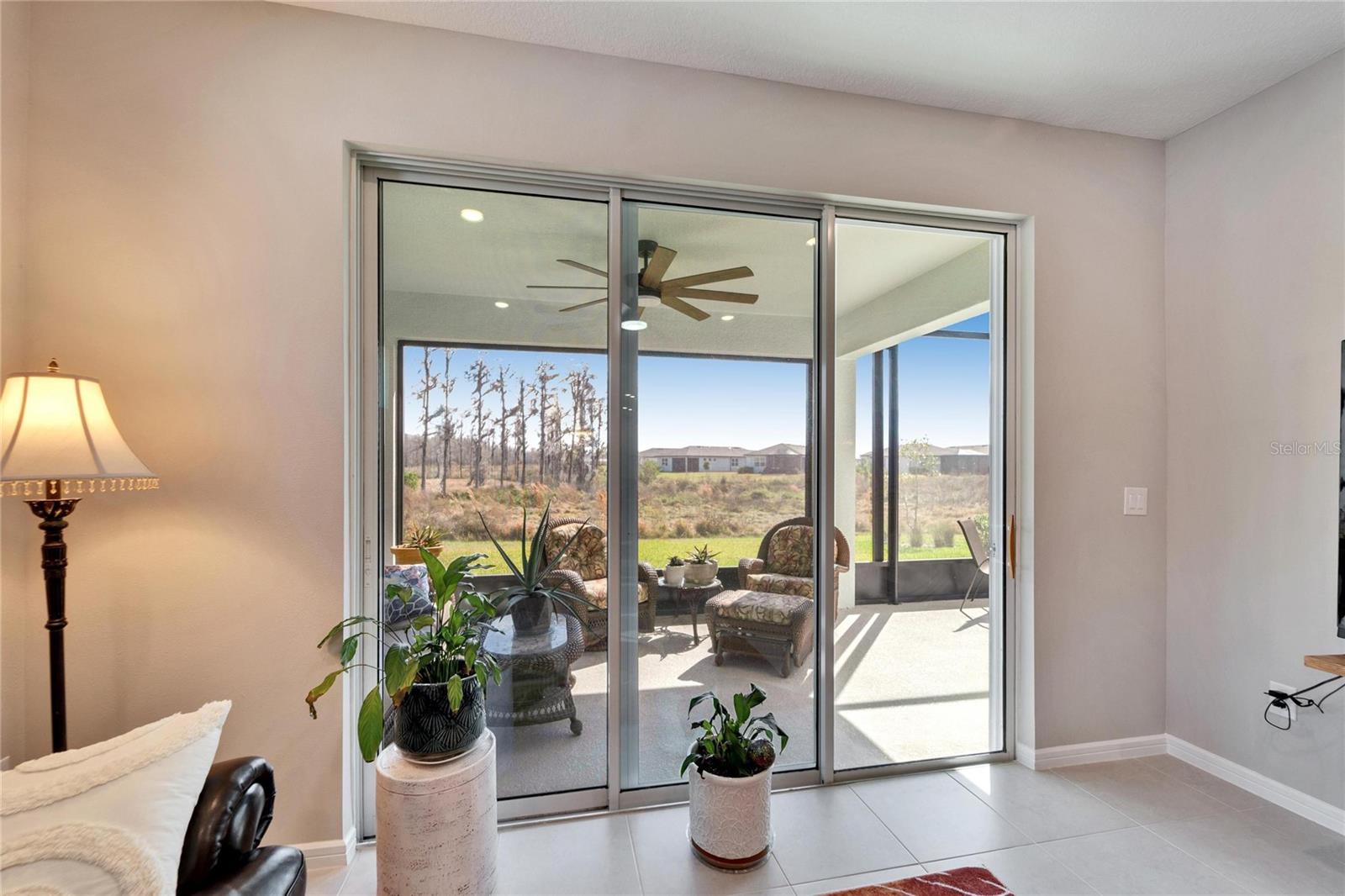 Great room leading into lanai