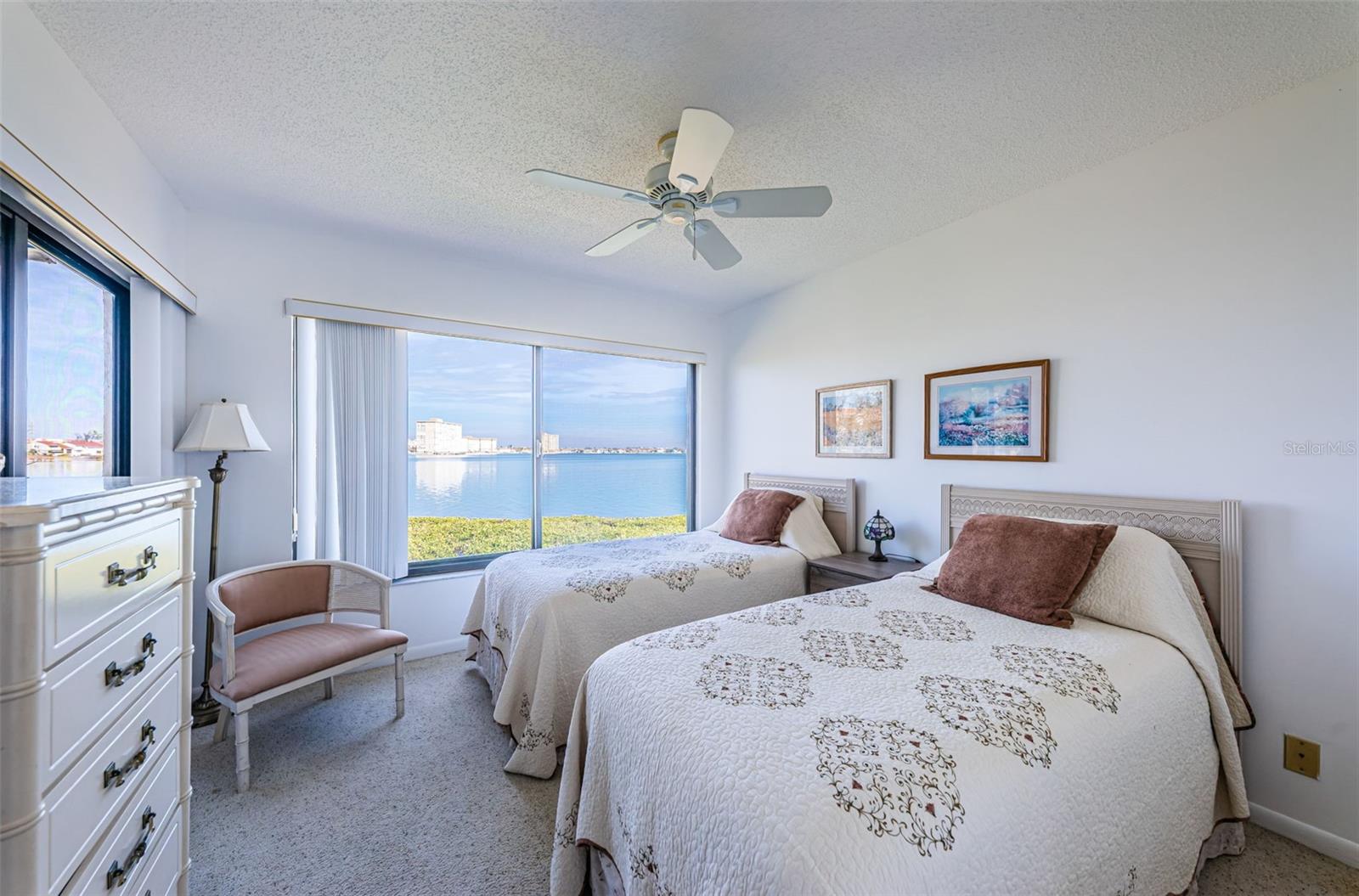 Guest bedroom has stunning view of Bay!