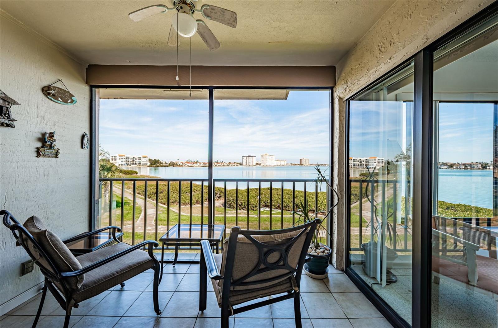 Peaceful and tranquil views from your private, screened balcony