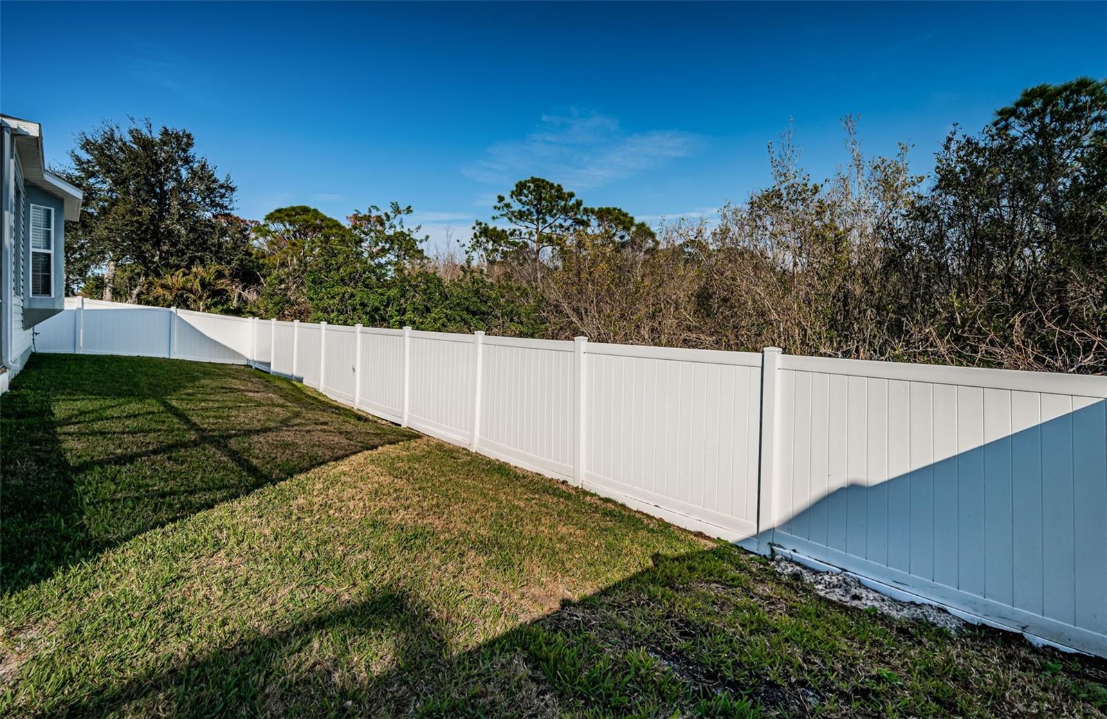 Fully fenced yard.