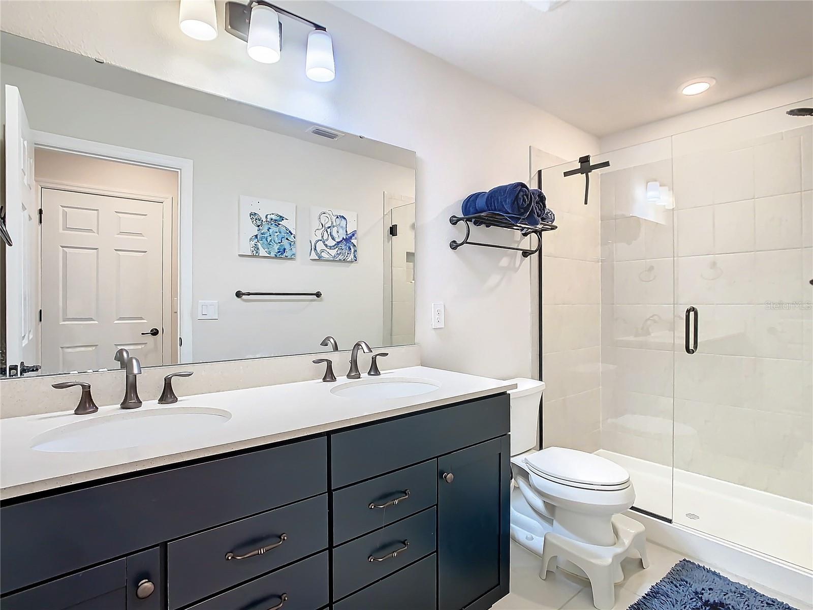 Bathroom 4 w/Double Sinks & Shower