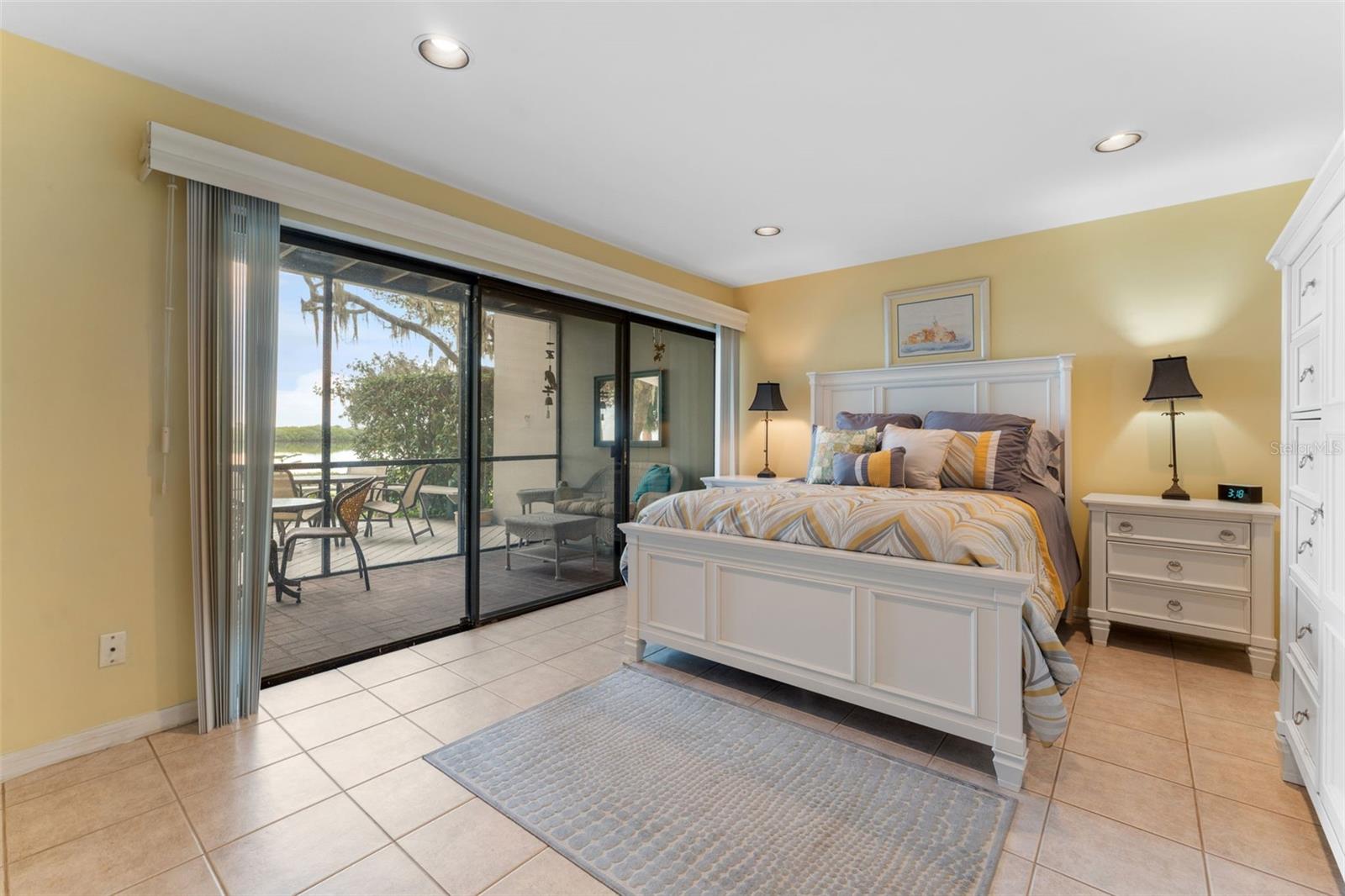 Primary bedroom with water views!!!!