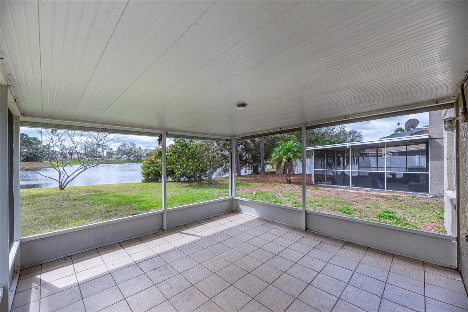 Covered screened Lanai