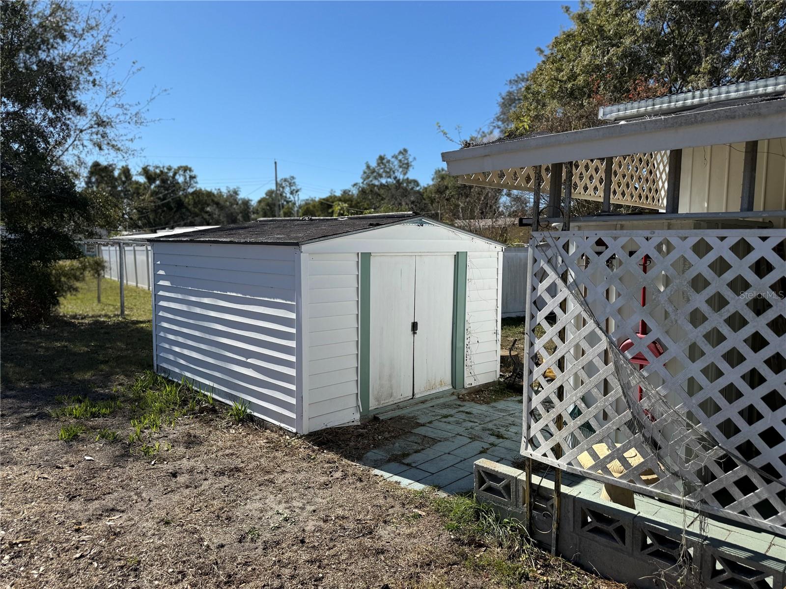 Storage adjacent to laundry