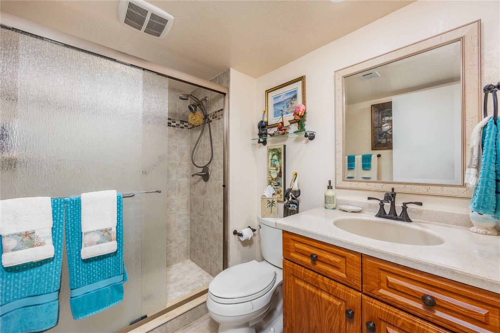 Main Bathroom with Step In Shower!