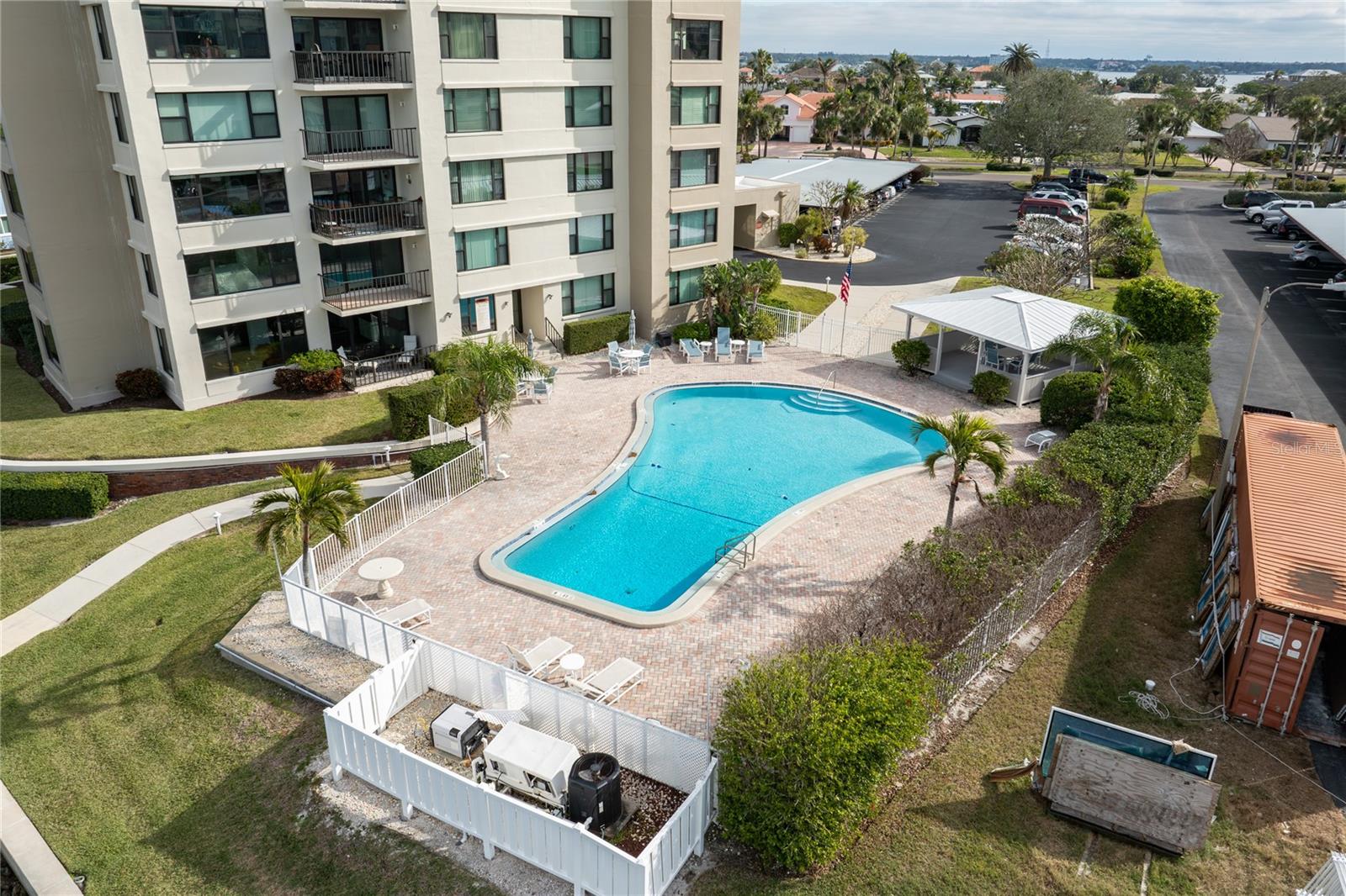 Community Pool Area with Gazebo