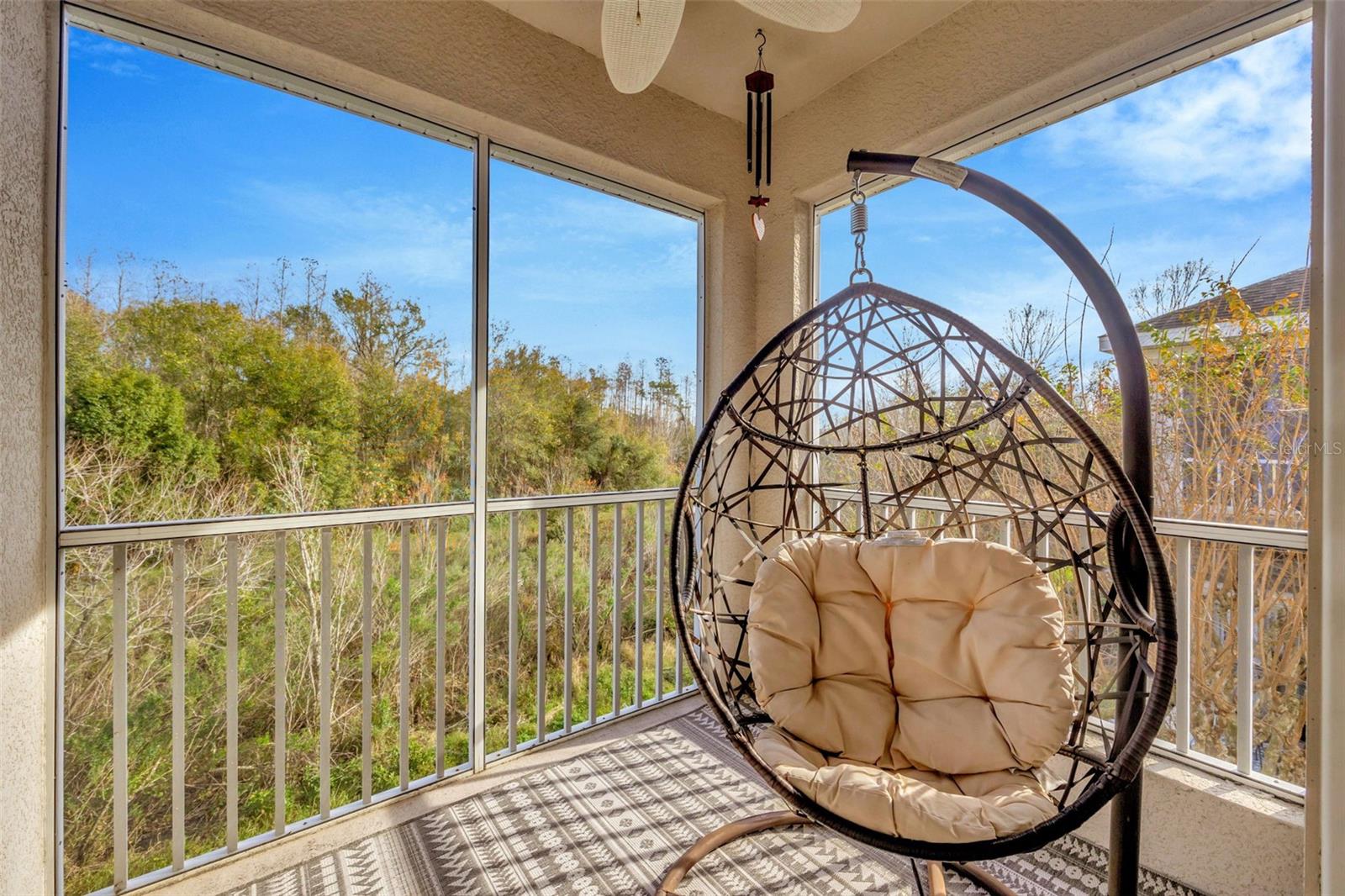 Private Screened Balcony