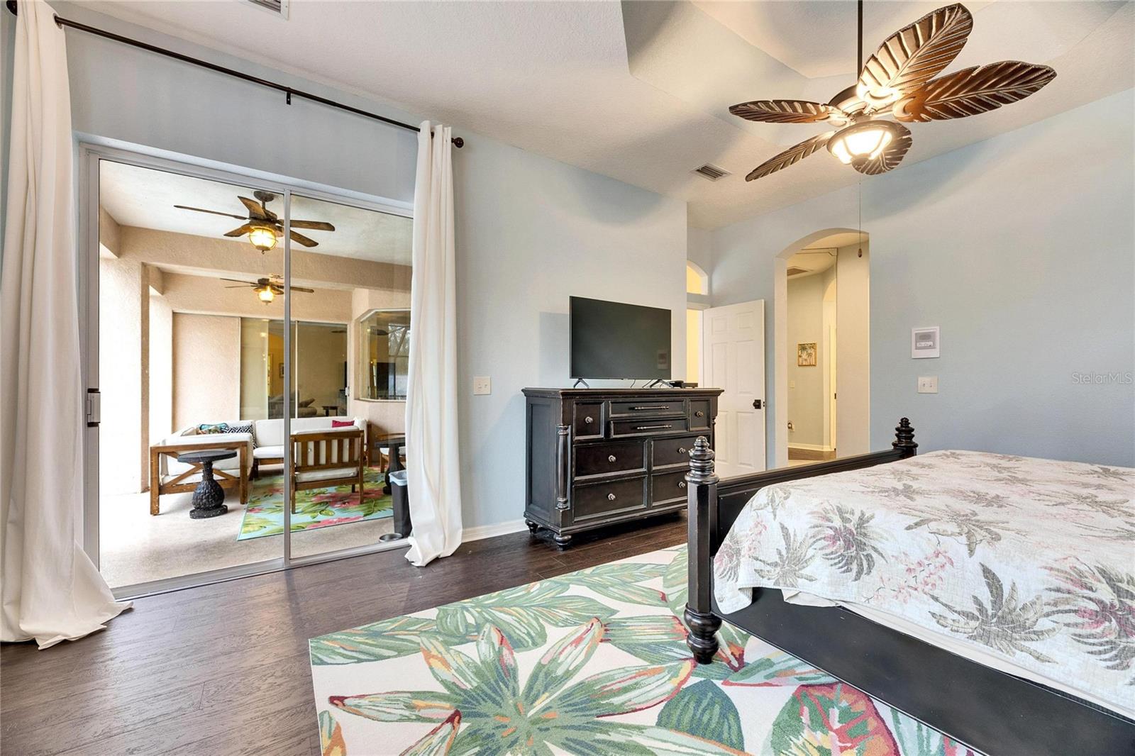 Primary Bedroom with Access to the Pool